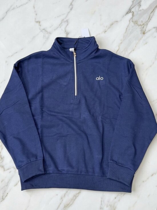 ALO Yoga Tops - Navy Alo Quarter Zip
